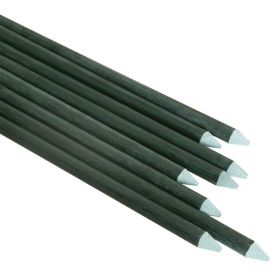 20PC 1.7inch 4.7ft Dark green solid sticks for plant support offer high strength, corrosion resistance, and durability, suitable for flowers