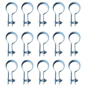 15PC 1-5/8inch High-strength metal pipe clamps, durable and leak-proof, perfectly fit all pipes a must-have for repairs and sealing!