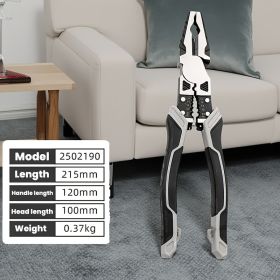 Tiger Pliers, Five In One Multifunctional Pliers Set, Industrial Grade with PVC Handle, Professional Manual Tools