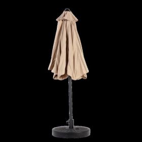 9FT Outdoor Patio Umbrella Outdoor Table Umbrella with Push Button Tilt and Crank, Market Umbrella 6 Sturdy Ribs , Deck, Backyard