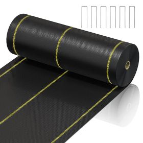 Prohibited From Sale On Amazon XISHAN Black Weed Control Fabric ,70g HDPE (Option: 8X300ft-Black)
