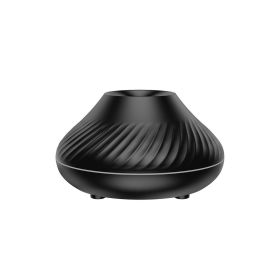 Air Humidifier Diffusers Essential Oil Diffuser USB Portable Humidifier Volcanic Flame Aroma Diffuser Essential Oil Lamp Bedroom (Color: black not oil, Ships From: China)